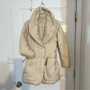 Max&Co Beige Quilted Coat